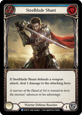 Steelblade Shunt (Blue) [WTR128] Unlimited Rainbow Foil - Duel Kingdom