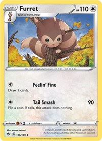Furret (136/189) [SWSH03: Darkness Ablaze] - Duel Kingdom