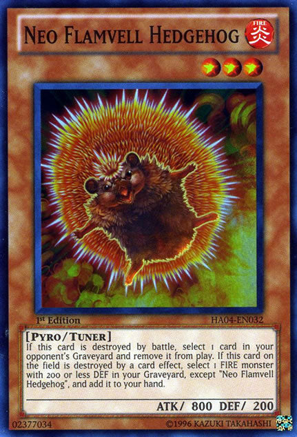 Neo Flamvell Hedgehog [HA04-EN032] Super Rare - Duel Kingdom