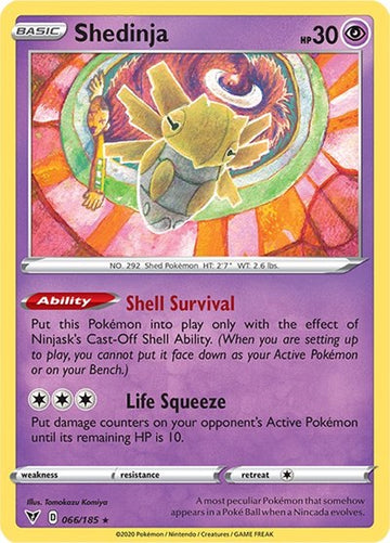 Shedinja  [066/185] [SWSH04: Vivid Voltage] - Duel Kingdom