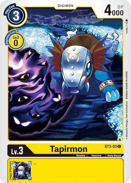 Tapirmon [ST3-03-C] [Starter Deck 03: Heaven's Yellow] Normal