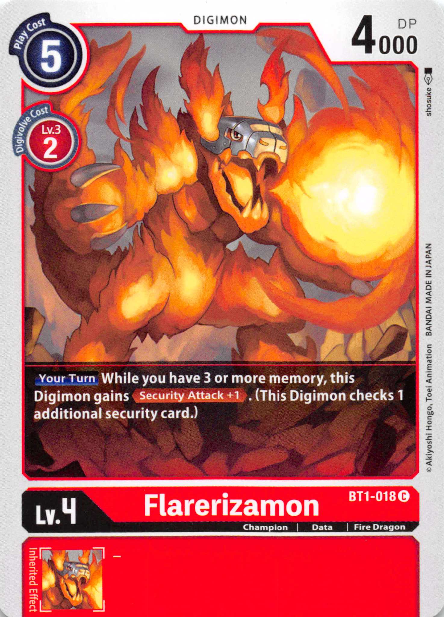 Flarerizamon [BT1-018] [Release Special Booster] Normal