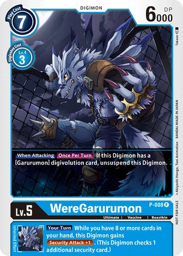 WereGarurumon - P-008 [P-008] [Digimon Promotion Cards] Foil