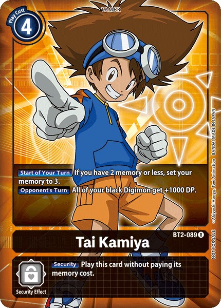 Tai Kamiya - BT2-089 (Box Topper) [BT2-089] [Release Special Booster] Normal