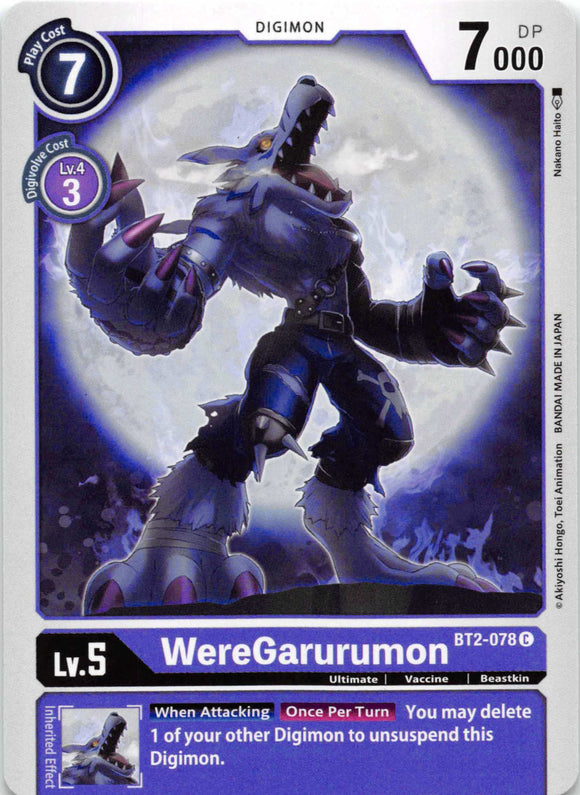 WereGarurumon - BT2-078 [BT2-078] [Release Special Booster] Normal