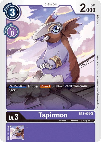 Tapirmon [BT2-070] [Release Special Booster] Normal