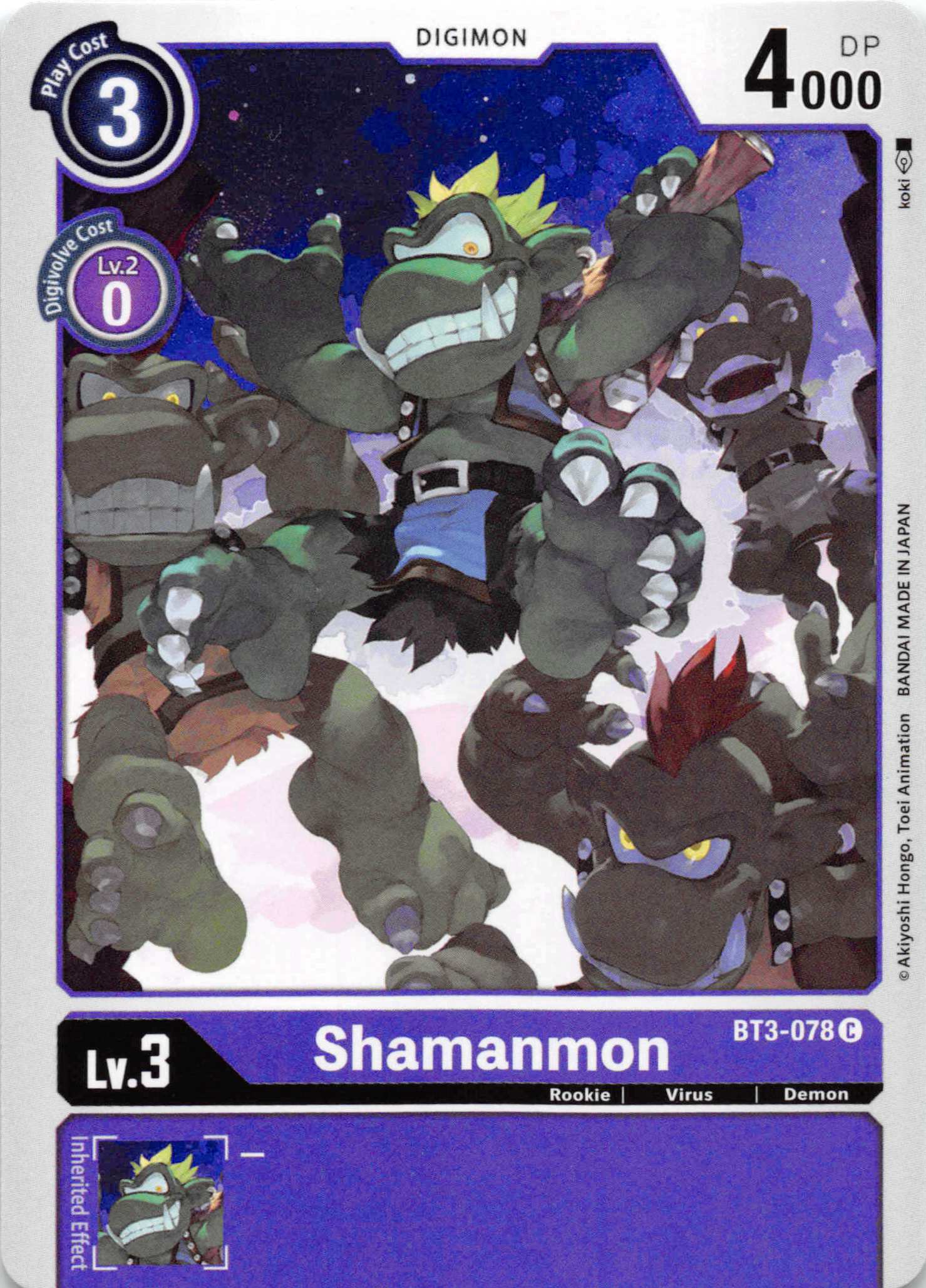 Shamanmon [BT3-078] [Release Special Booster] Normal