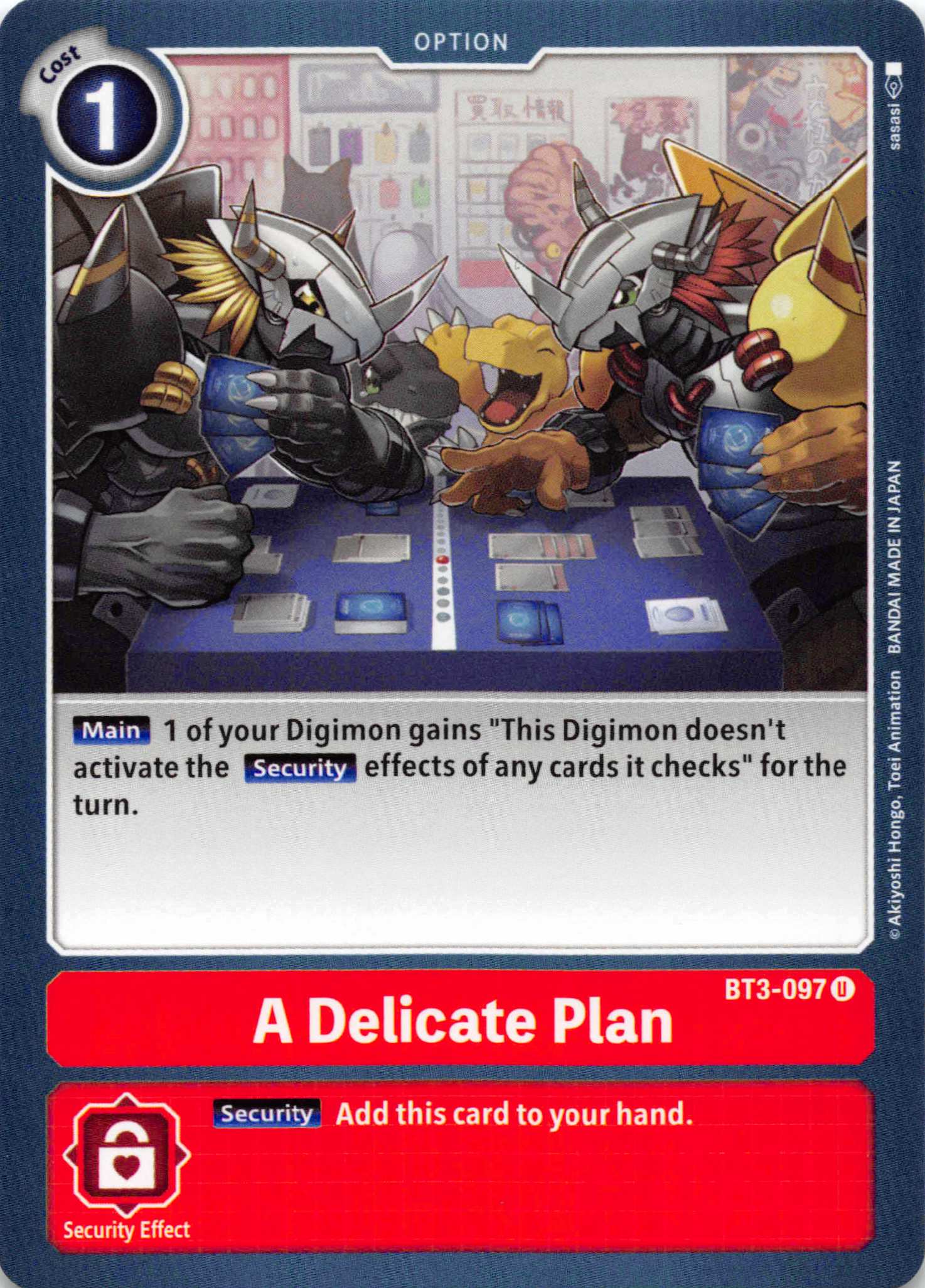 A Delicate Plan [BT3-097] [Release Special Booster] Normal