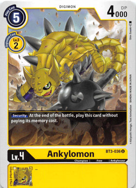 Ankylomon [BT3-036] [Release Special Booster] Normal