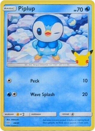 Piplup [ 20/25] - McDonalds Collection 2021 Holofoil