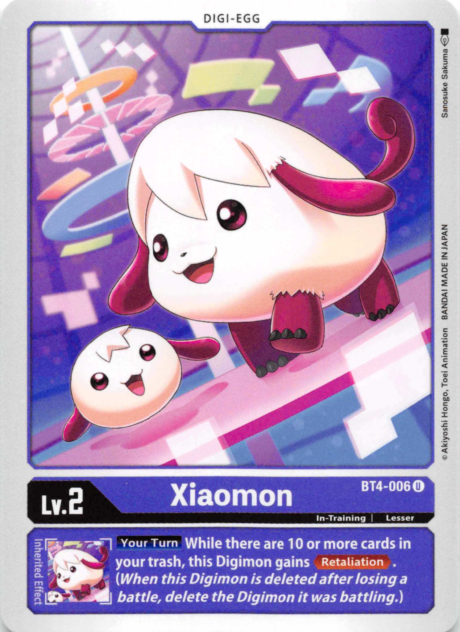 Xiaomon [BT4-006] [Great Legend] Normal