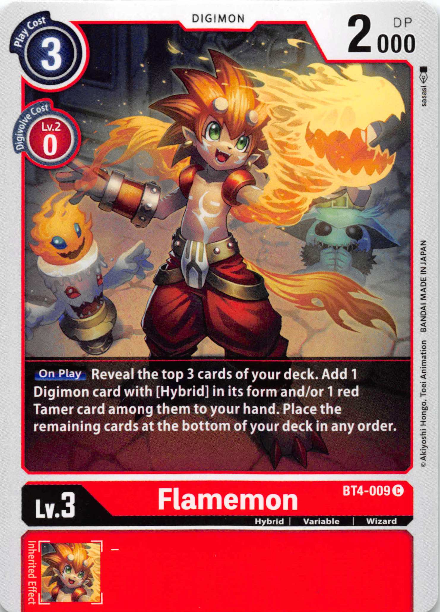 Flamemon [BT4-009] [Great Legend] Normal