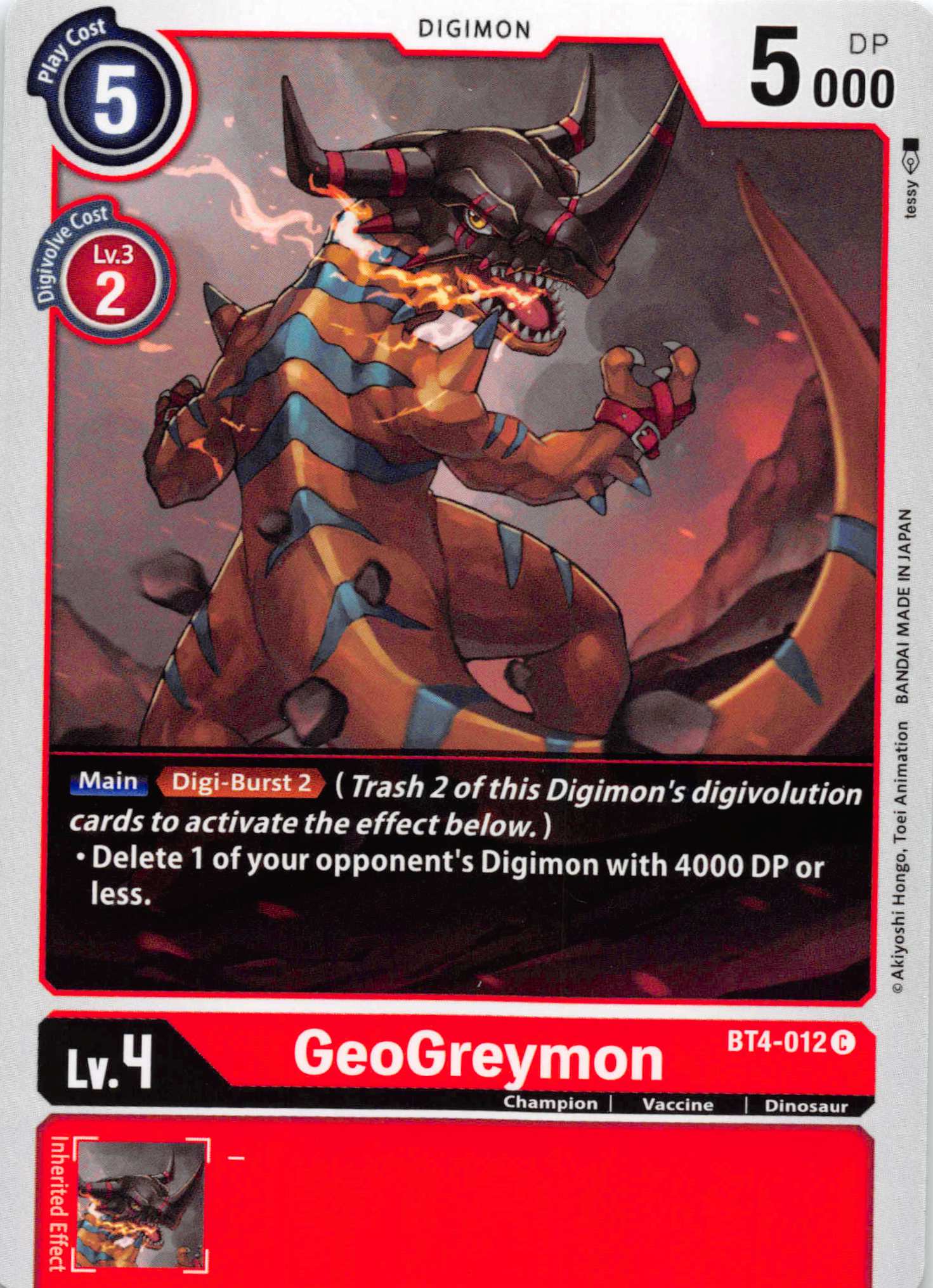 GeoGreymon [BT4-012] [Great Legend] Normal