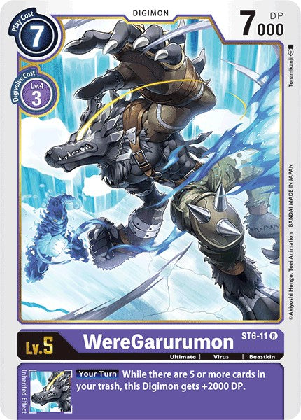 WereGarurumon [ST6-11] [Starter Deck 06: Venomous Violet] Normal
