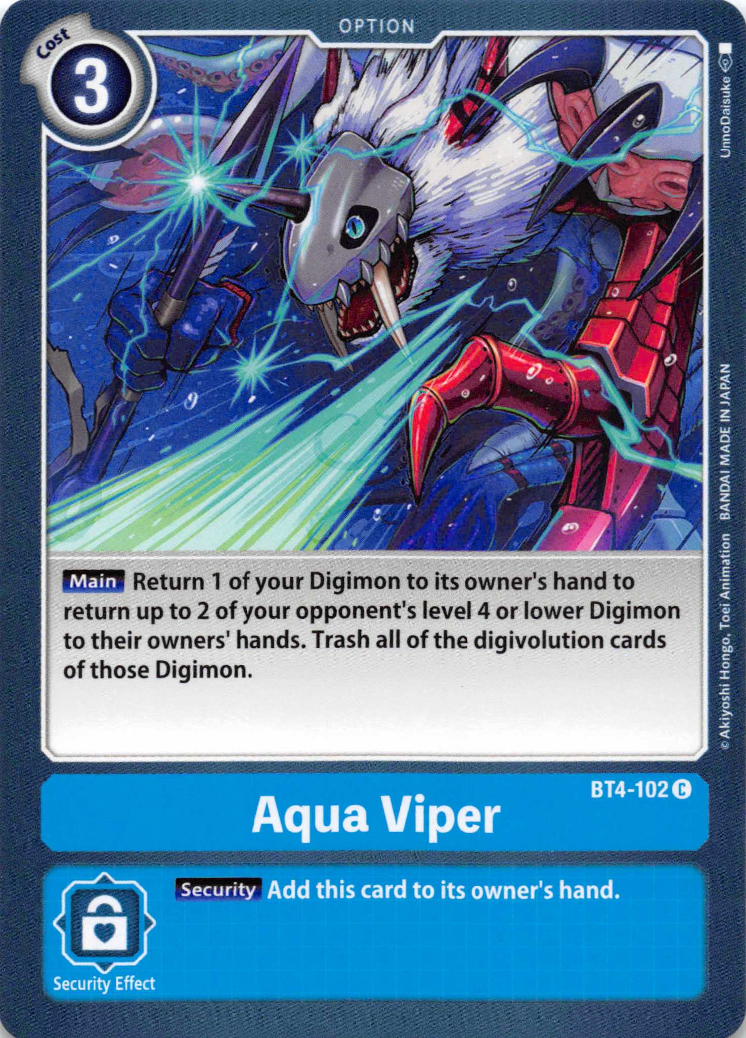 Aqua Viper [BT4-102] [Great Legend] Normal