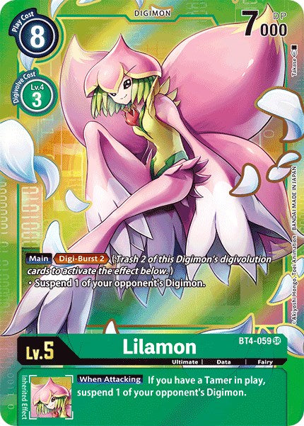 Lilamon (Alternate Art) [BT4-059] [Great Legend] Foil