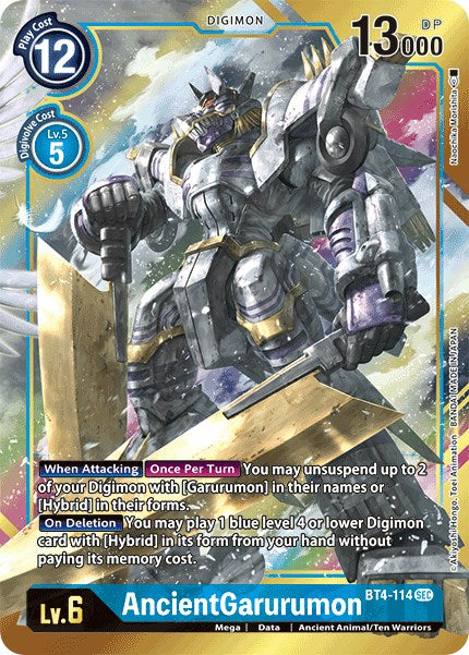 AncientGarurumon (Alternate Art) [BT4-114] [Great Legend] Foil