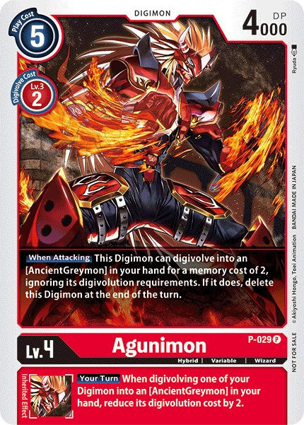 Agunimon - P-029 [P-029] [Digimon Promotion Cards] Foil