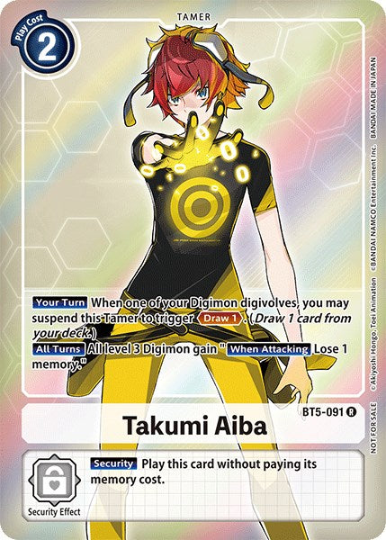 Takumi Aiba (Box Topper) [BT5-091] [Battle of Omni] Foil