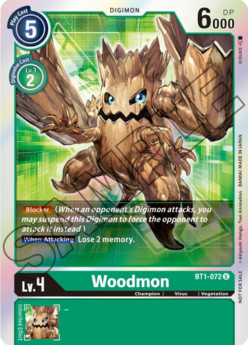 Woodmon - BT1-072 (Event Pack 1) [BT1-072] [Release Special Booster] Foil
