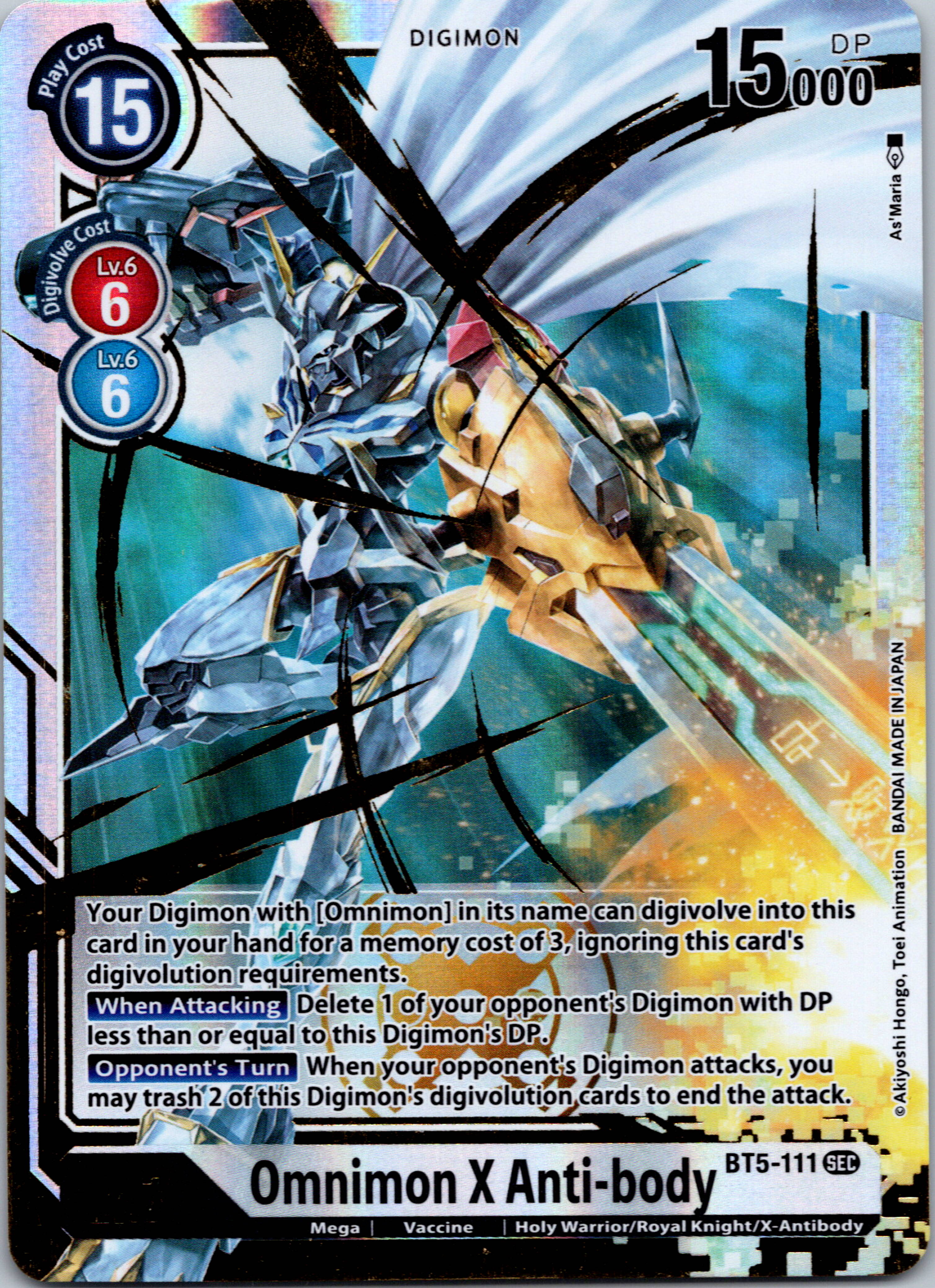 Omnimon X Anti-body [BT5-111] [Battle of Omni] Foil