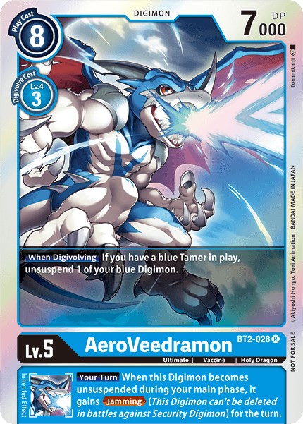 AeroVeedramon - BT2-028 (Battle of Omni Pre-Release) [BT2-028] [Release Special Booster] Foil