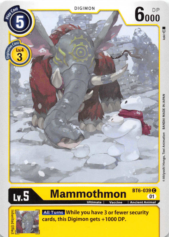 Mammothmon [BT6-039] [Double Diamond] Normal
