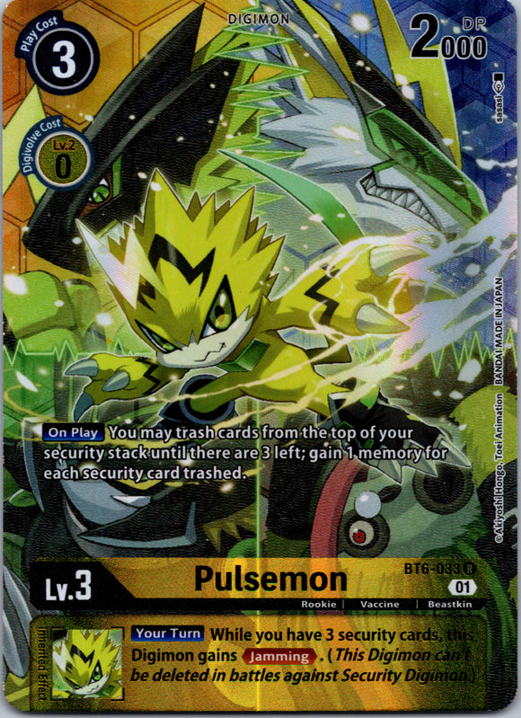 Pulsemon (Alternate Art) [BT6-033] [Double Diamond] Foil