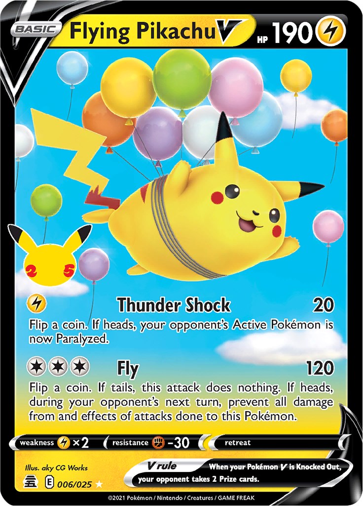 Flying Pikachu V [006/025] (Celebrations) Holofoil