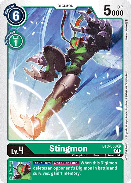 Stingmon (Winner Pack Double Diamond) [BT3-050] [Release Special Booster] Normal