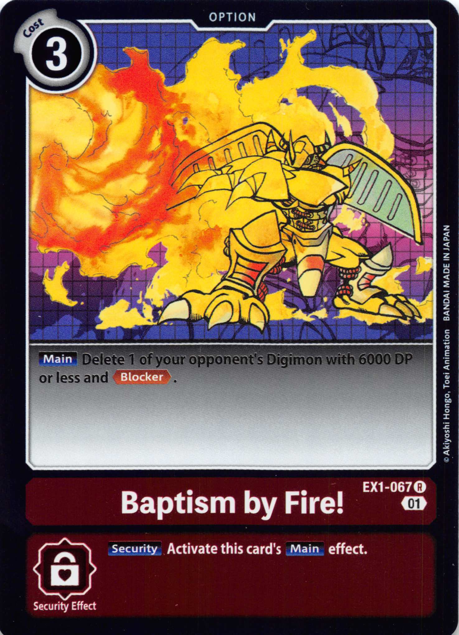 Baptism by Fire! [EX1-067] [Classic Collection] Foil