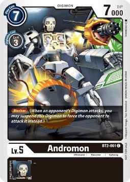 Andromon (Double Diamond Pre-Release) [BT2-061] [Release Special Booster] Normal