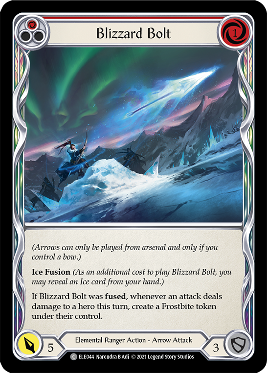 Blizzard Bolt (Red) [ELE044] 1st Edition Normal - Duel Kingdom