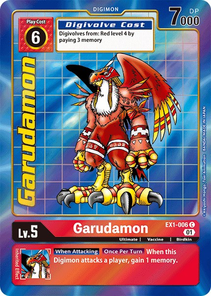 Garudamon (Alternate Art) [EX1-006] [Classic Collection] Foil