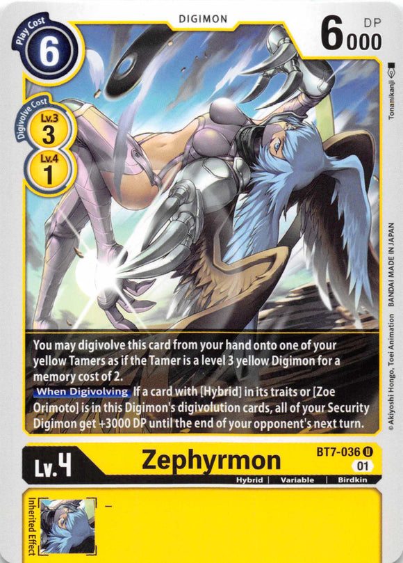 Zephyrmon [BT7-036 U] [Next Adventure]