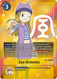 Zoe Orimoto (Box Topper) [BT7-088] [Next Adventure] Foil