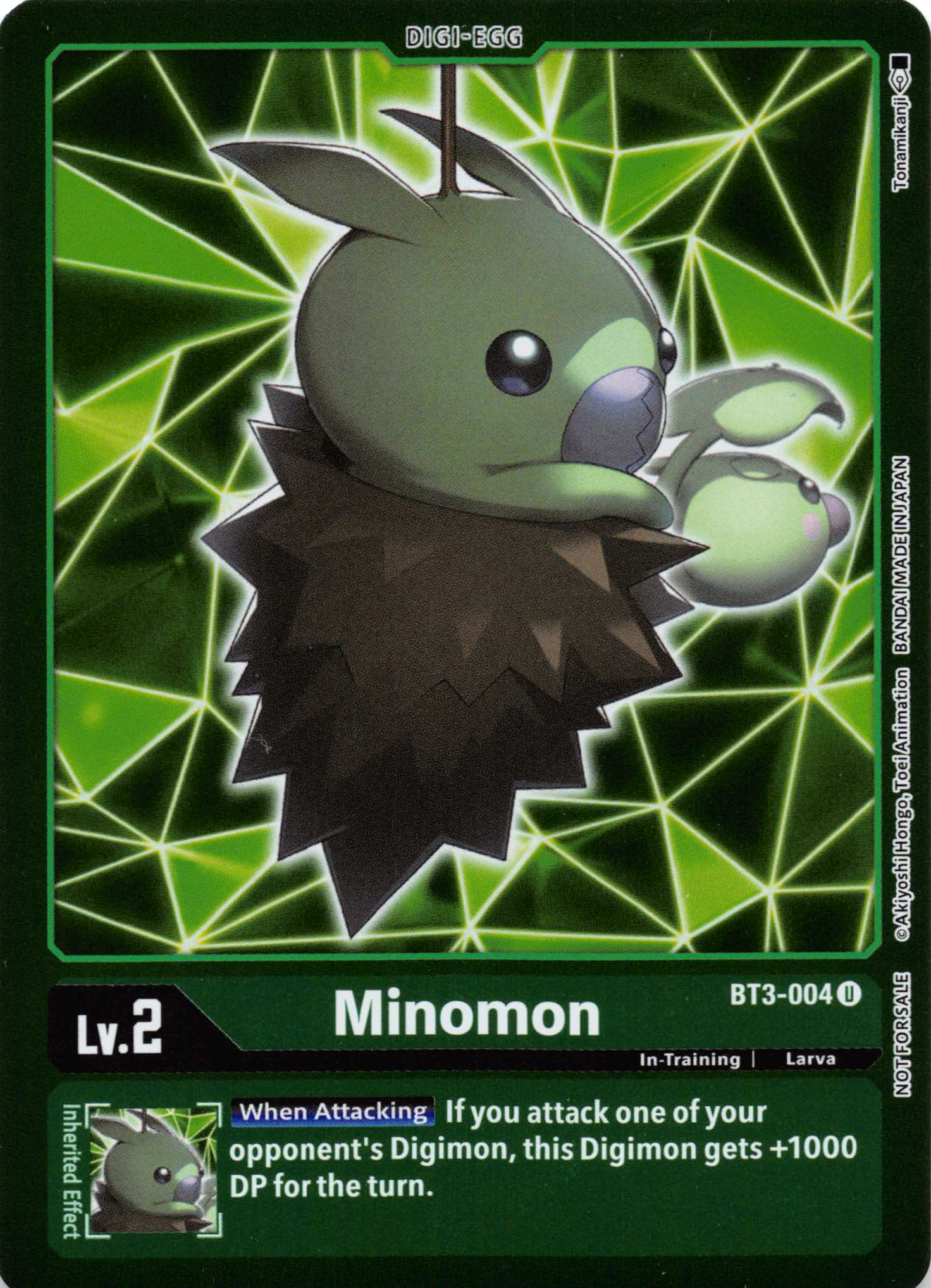 Minomon (Event Pack 2) [BT3-004] [Release Special Booster] Foil