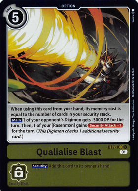 Qualialise Blast [BT7-100] [Next Adventure] Foil