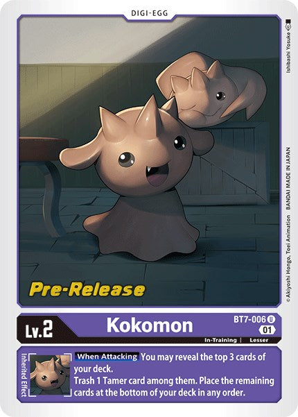 Kokomon [BT7-006] [Next Adventure Pre-Release Cards] Normal