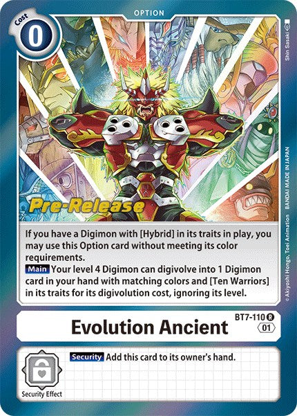 Evolution Ancient [BT7-110] [Next Adventure Pre-Release Cards] Normal