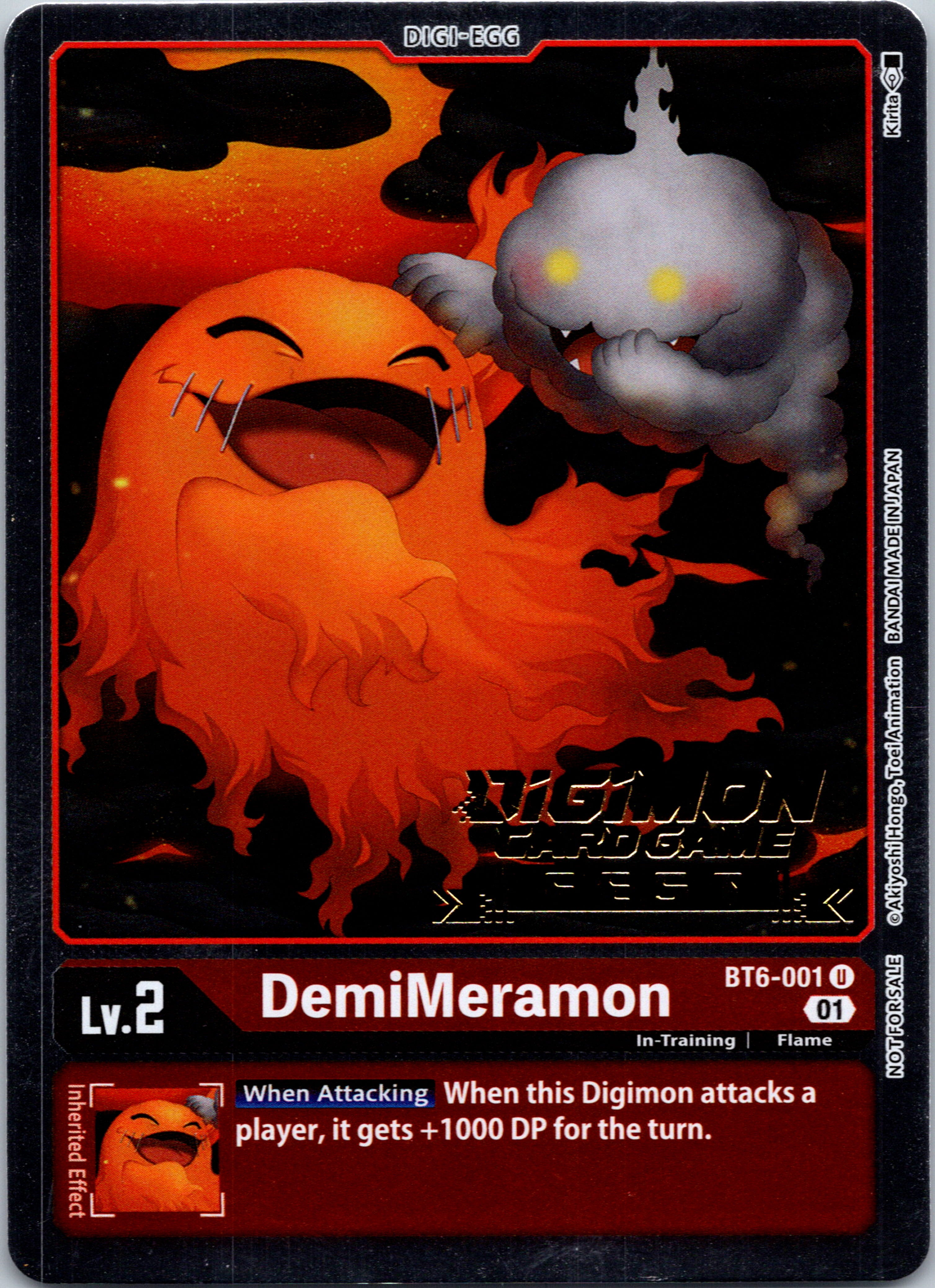 DemiMeramon (Digimon Card Game Fest 2022) [BT6-001] [Double Diamond] Foil