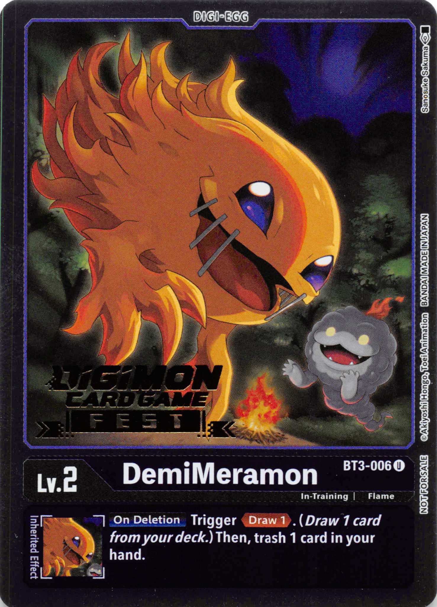 DemiMeramon (Digimon Card Game Fest 2022) [BT3-006] [Release Special Booster] Foil