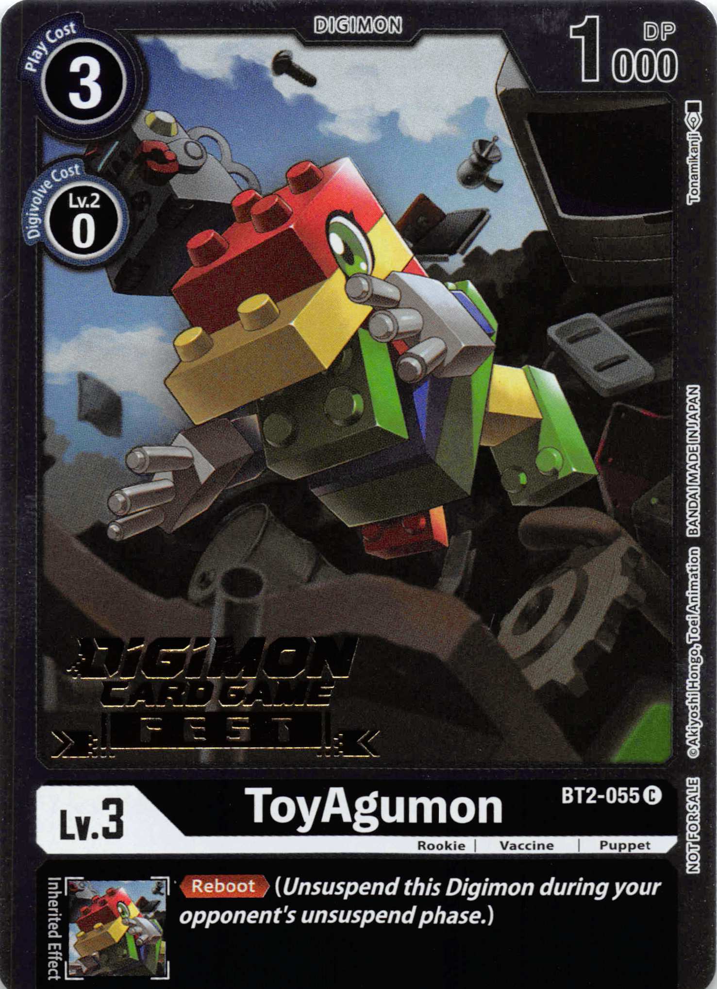 ToyAgumon (Digimon Card Game Fest 2022) [BT2-055] [Release Special Booster] Foil