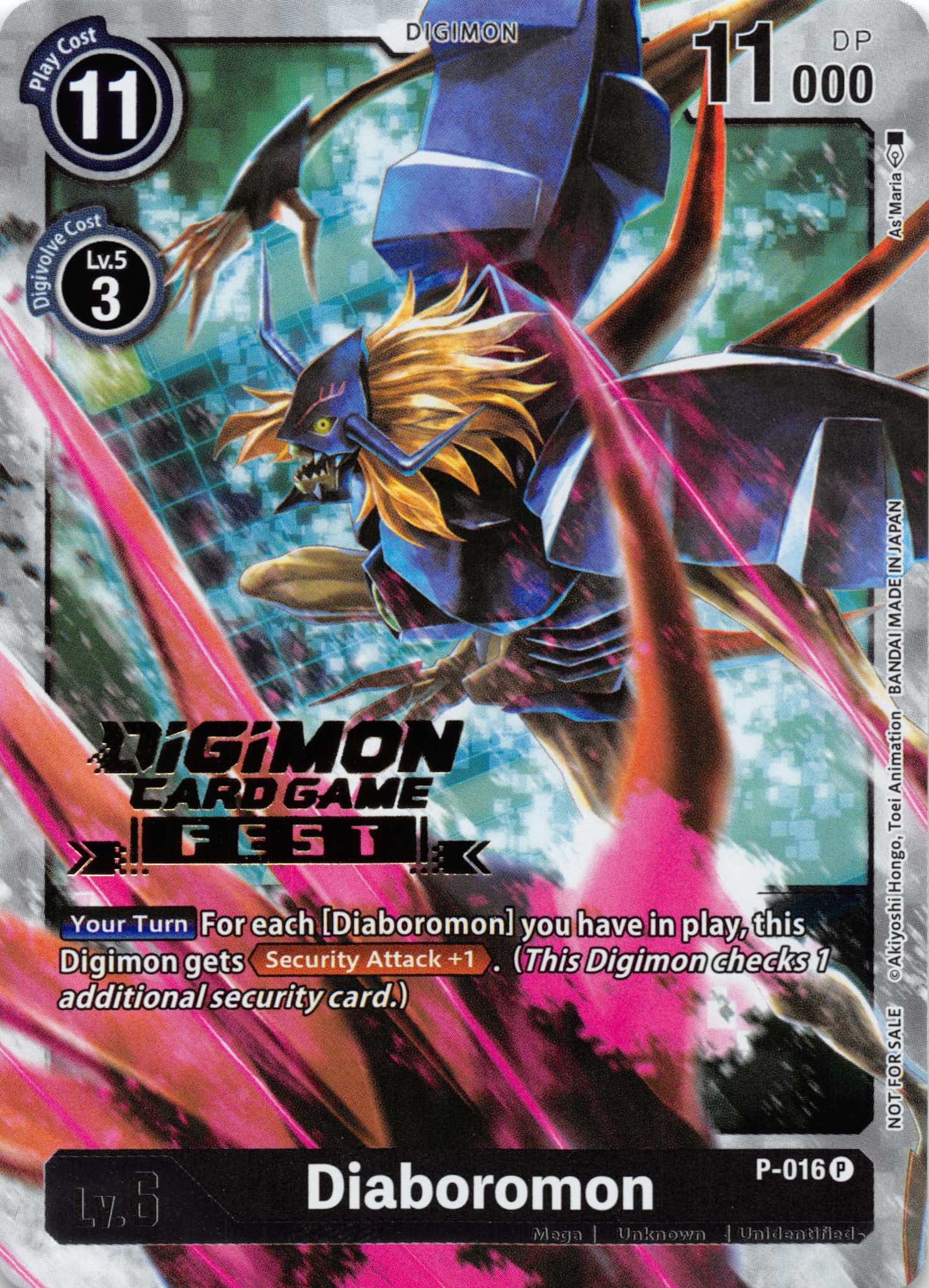 Diaboromon - P-016 (Digimon Card Game Fest 2022) [P-016] [Digimon Promotion Cards] Foil