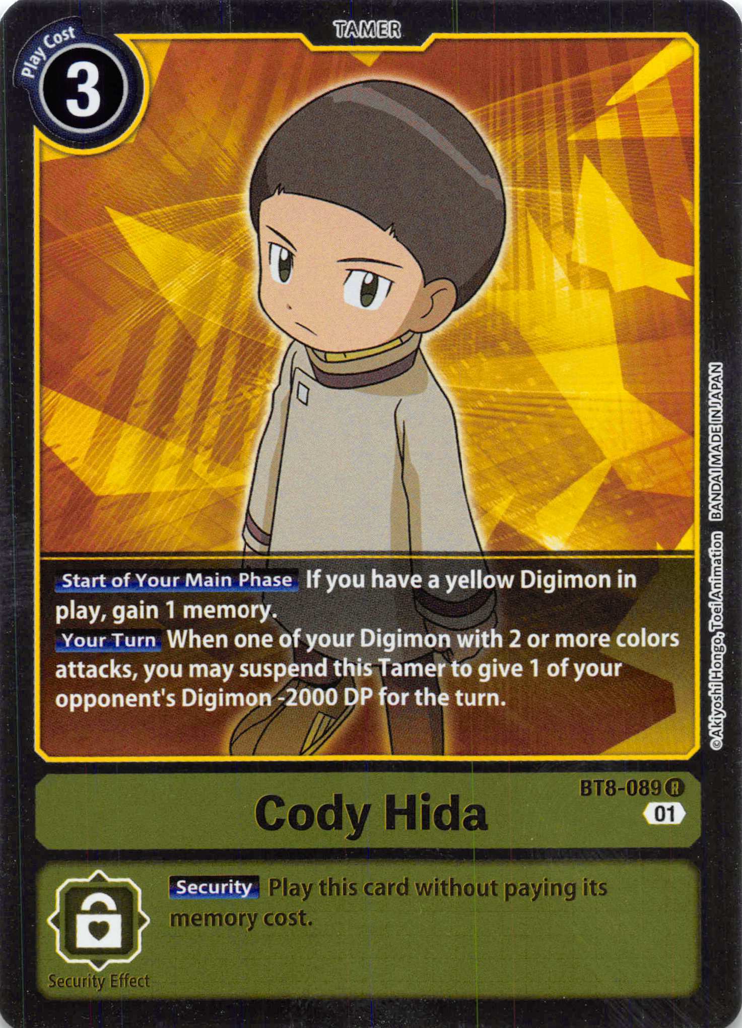 Cody Hida [BT8-089] [New Awakening] Foil