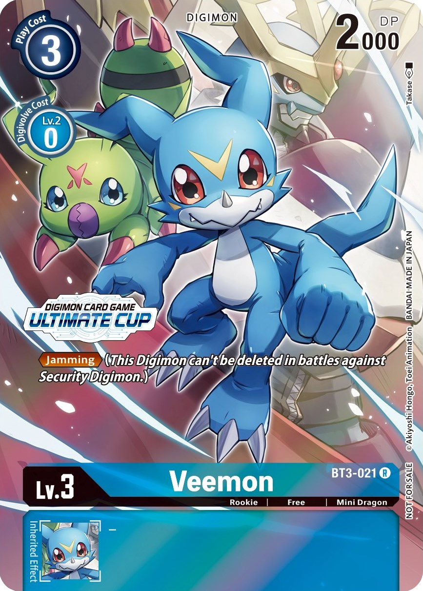 Veemon - BT3-021 (Ultimate Cup 2022) [BT3-021] [Release Special Booster] Foil