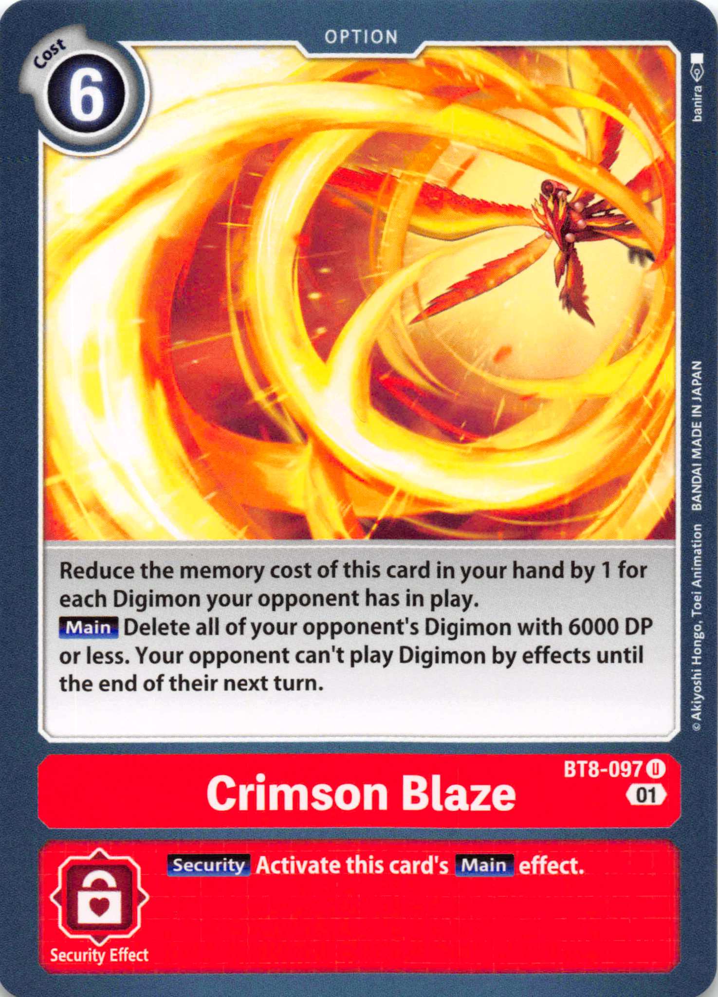 Crimson Blaze [BT8-097] [New Awakening] Normal