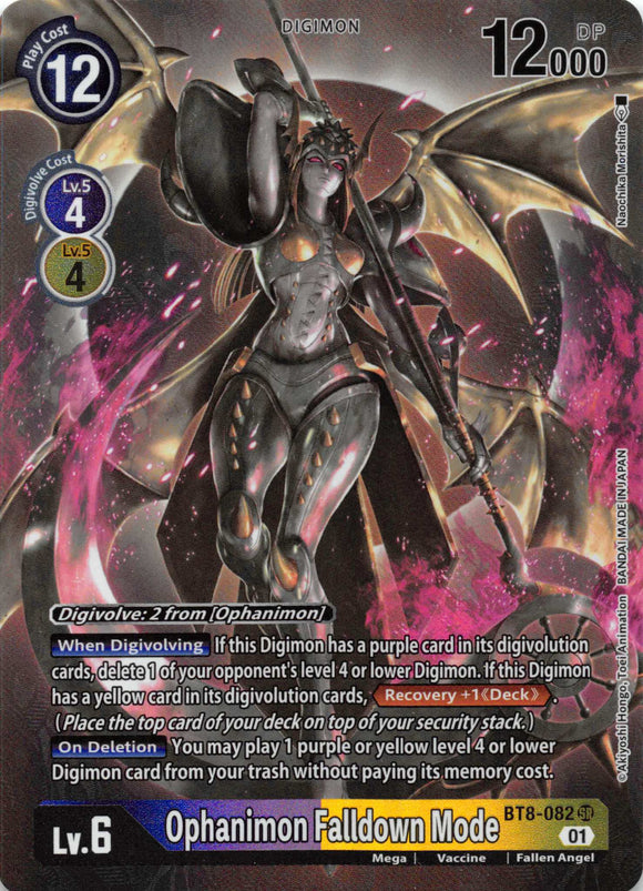 Ophanimon Falldown Mode (Alternate Art) [BT8-082] [New Awakening] Foil