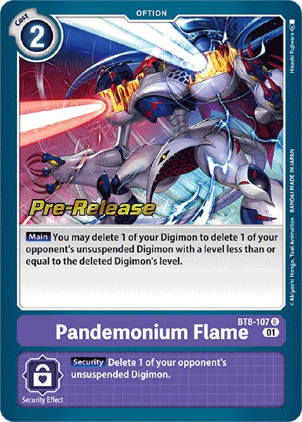 Pandemonium Flame [BT8-107] [New Awakening Pre-Release Cards] Foil