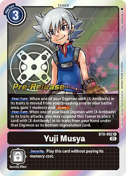 Yuji Musya [BT8-092] [New Awakening Pre-Release Cards] Normal
